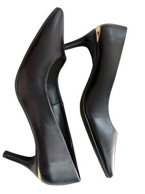 Liz Claiborne Black‎ Pointed Toe Heels Comfort Foam Women's Size 11W